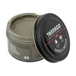 Augstas kvalitātes apavu krēms. Apavu, somu, ādas mēbeļu, ādas apģerba piekrāsošanai, kopšanai. Tarrago. Taupe gray krāsā.
